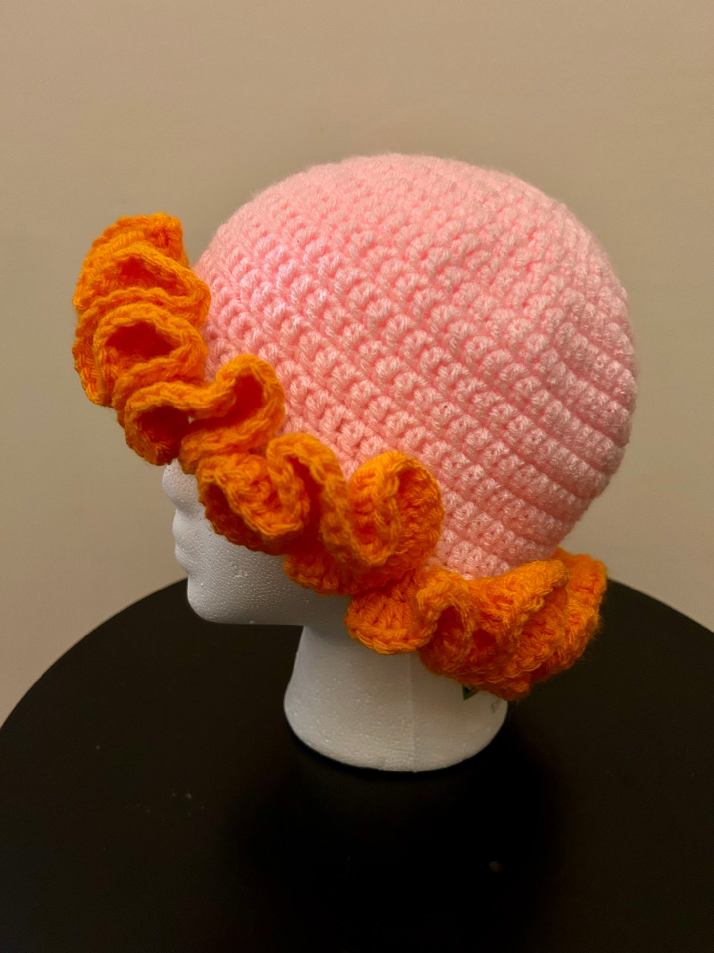 Two-toned Ruffle Hat