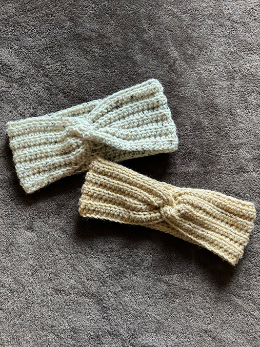 Twisted Ribbed Earwarmers