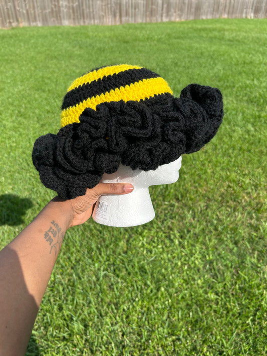 Mama Bee Ruffle Hat
