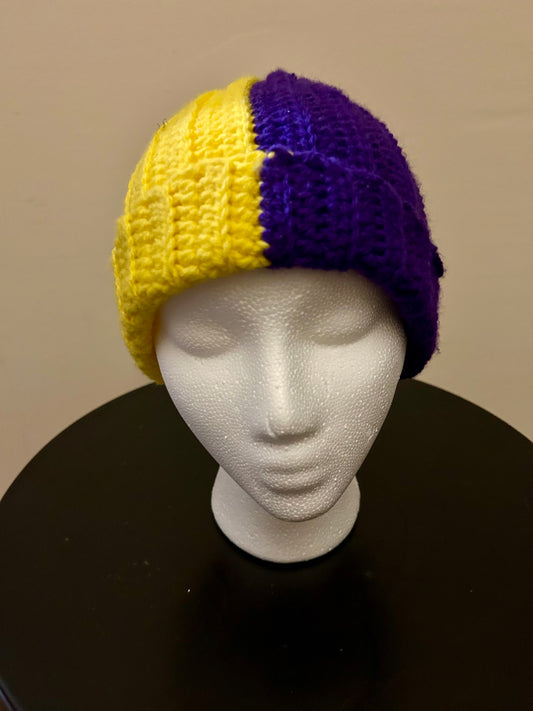 Split Ribbed Beanie